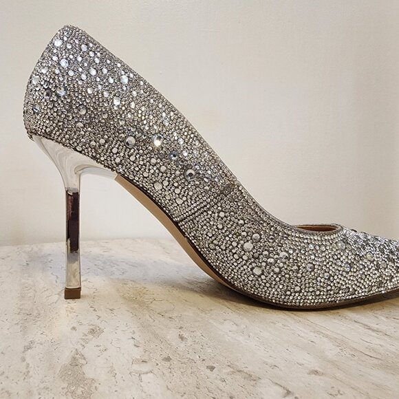 Steve Madden Womens Classie Pointed-Toe St Crystal Rhinestone - B040 - Picture 5 of 11